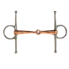 BAR SNAFFLE BIT WITH COPPER MOUTHPIECE
