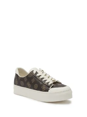 Brown Lullu Logo Low Top Sneakers