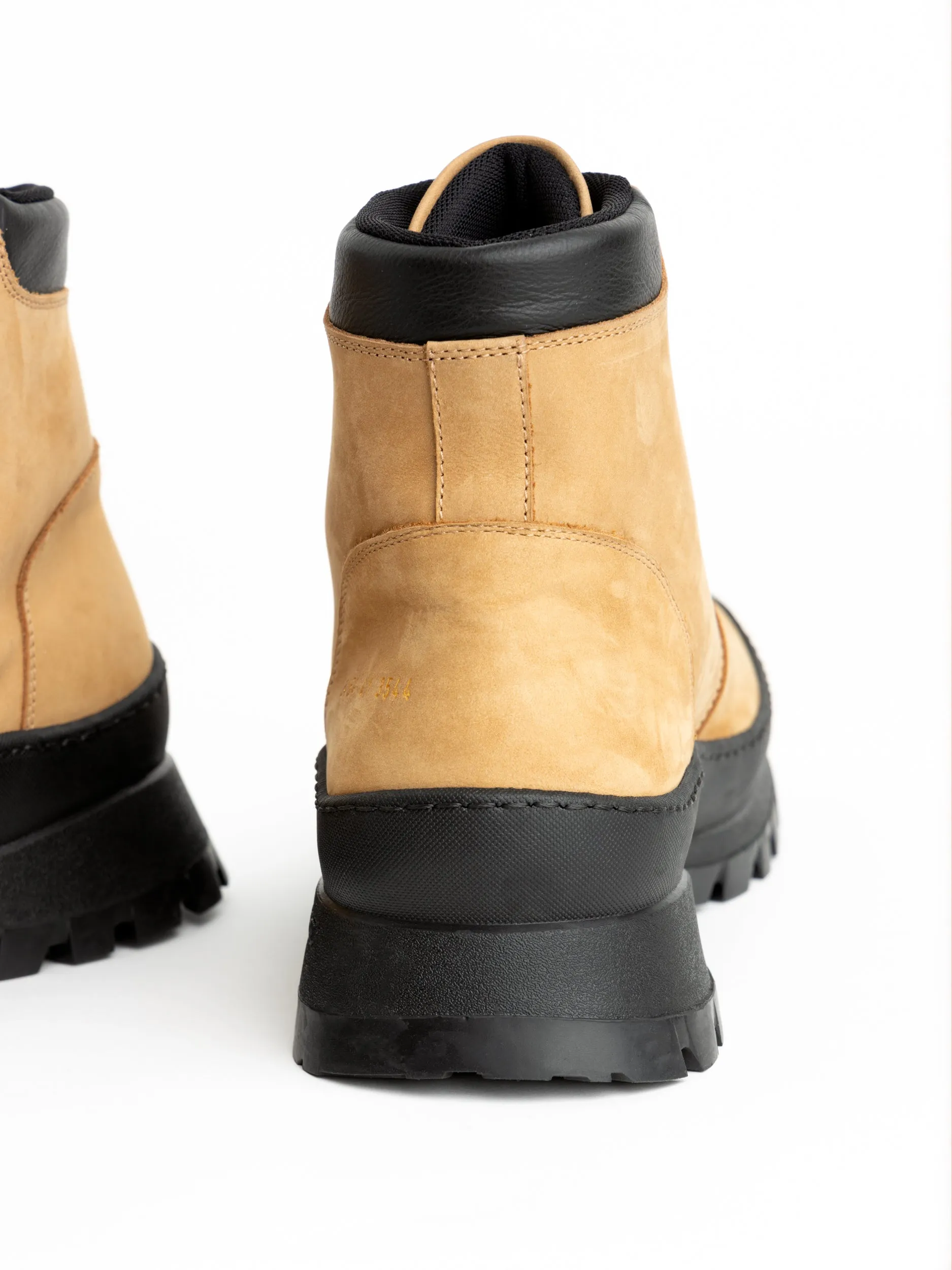Cognac Brown Suede Hiking Boots