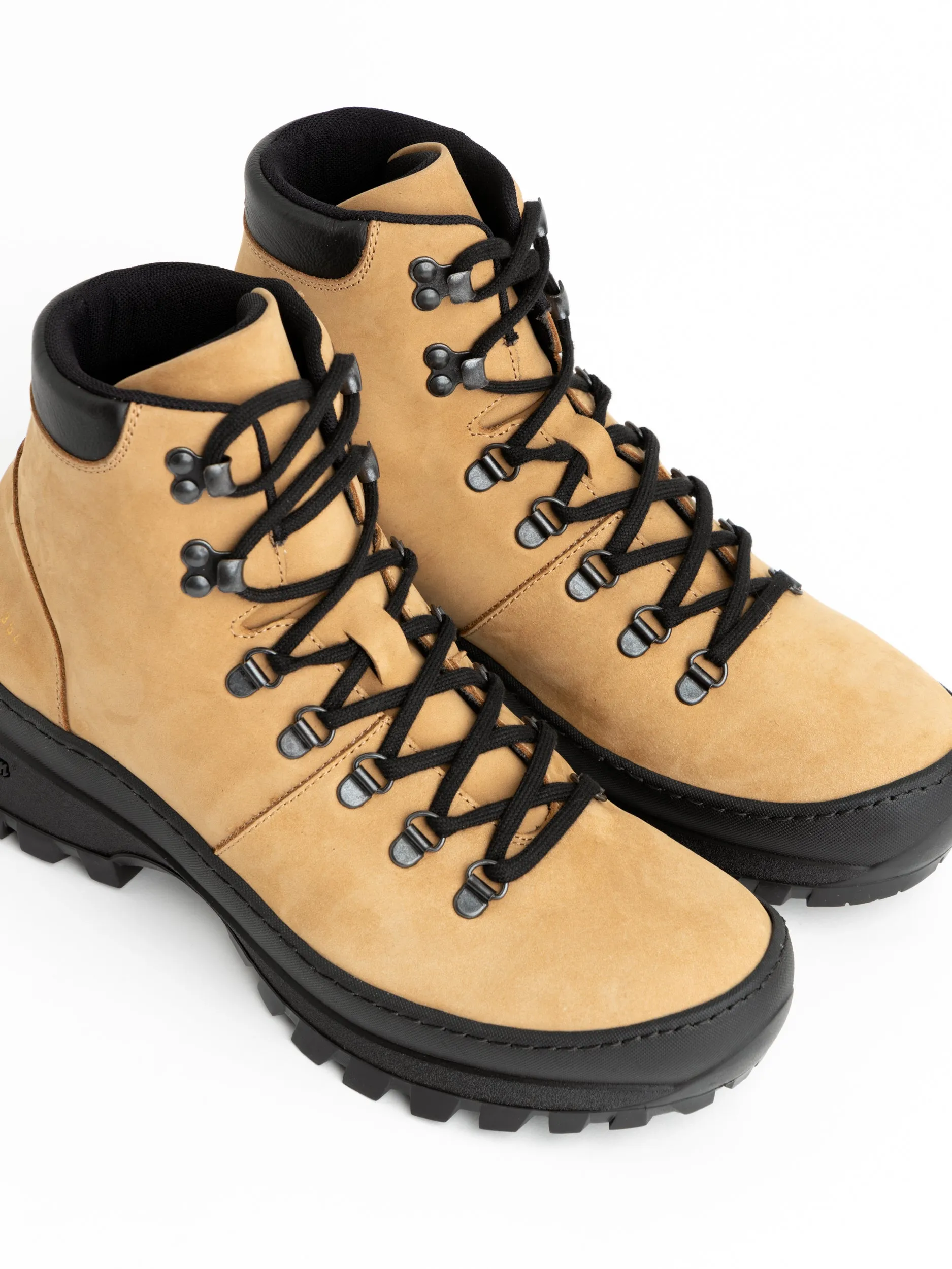 Cognac Brown Suede Hiking Boots